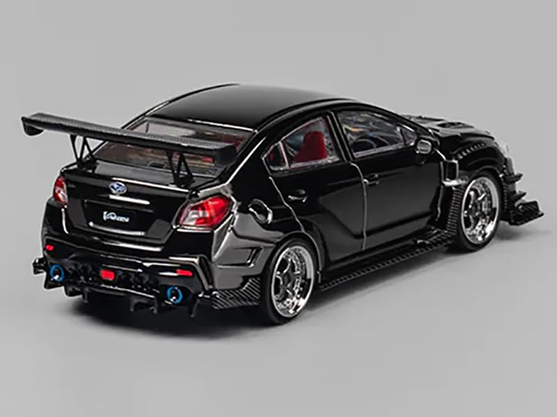 Amazon.com: VAB WRX S4 Widebody Black Metallic with Red Interior